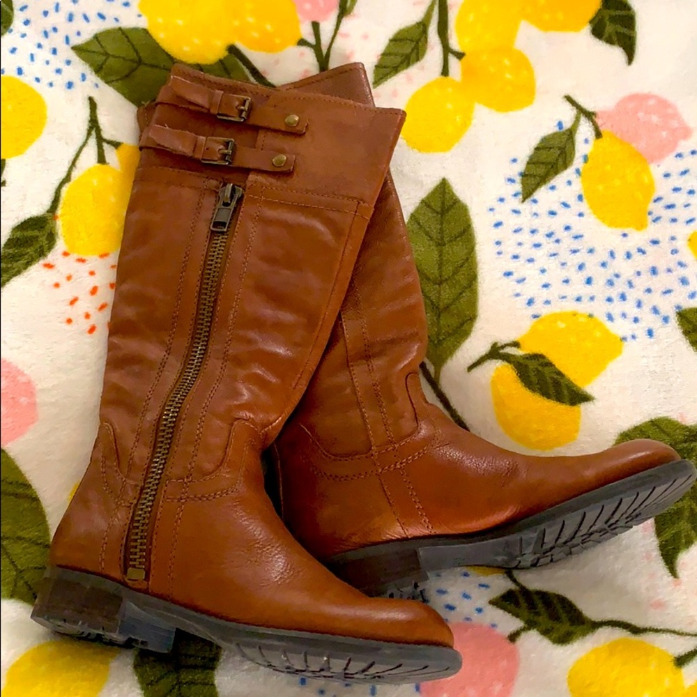 Franco Sarto Poet Leather Riding Boots